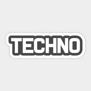 Techno T-Shirt Sticker